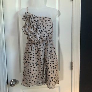 BCBGeneration One Shoulder Ruffle Dress XS